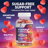 Gomitas veganas Nature's Nutrition Vitamina C: etiqueta sin ogm