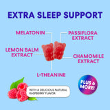 Etiqueta de Nature's Nutrition mostrando camomila, pasiflora y toronjil para relajación suave