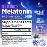Nature's Nutrition Melatonina, tabletas disolución rápida para conciliar el sueño