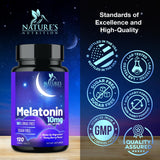 Nature's Nutrition Melatonina, tabletas masticables frambuesa para dormir
