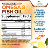 Nature's Nutrition Omega3 cápsulas detrás: purificación y ausencia de regusto a pescado.