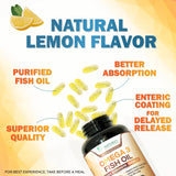 Nature's Nutrition Omega3 sabor limón: toma agradable con sabor suave.