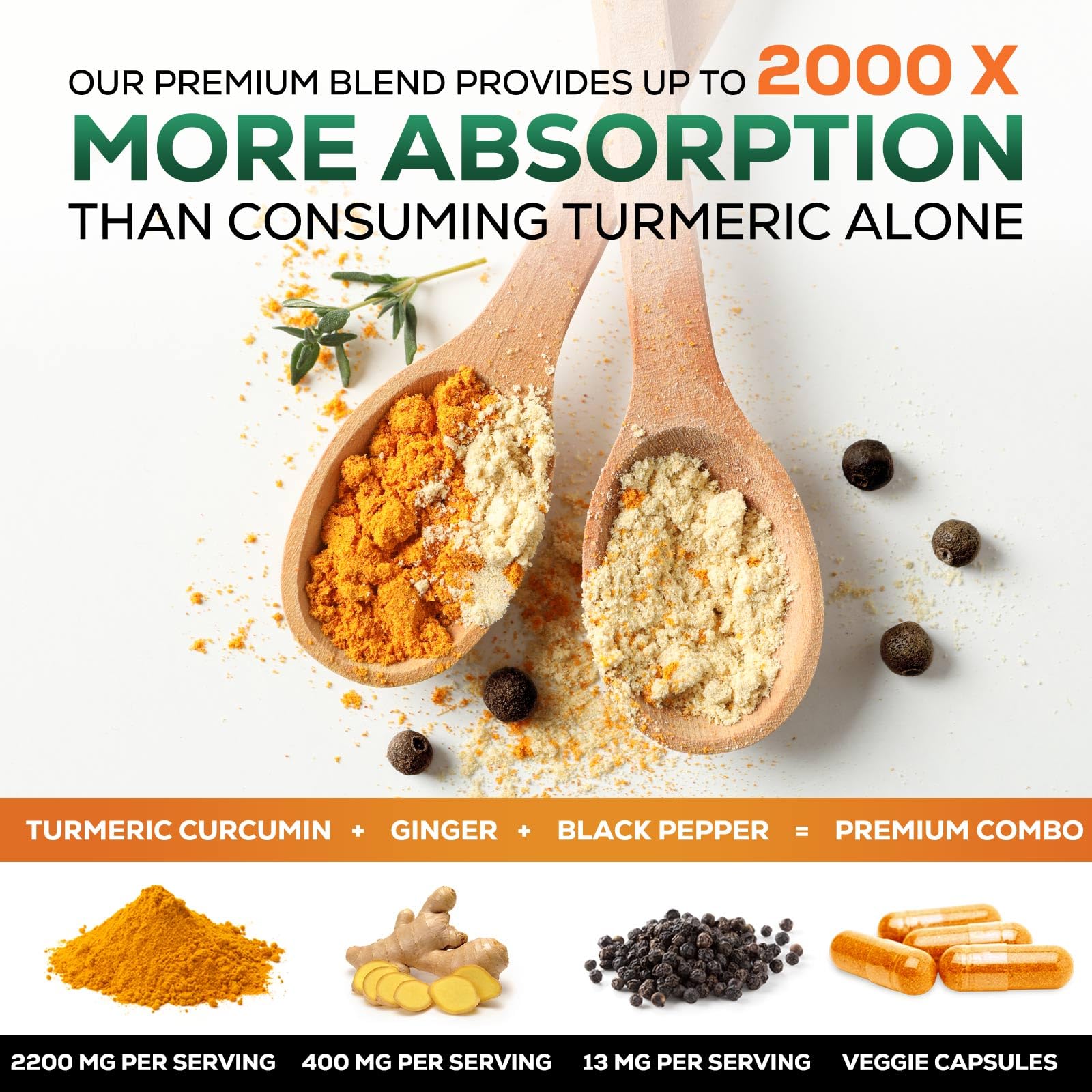 Nature's Nutrition pimienta negra bio-perine mejora absorción curcuminoides