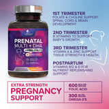 Nature's Nutrition Prenatal multivitamínico completo para mujeres durante el embarazo.