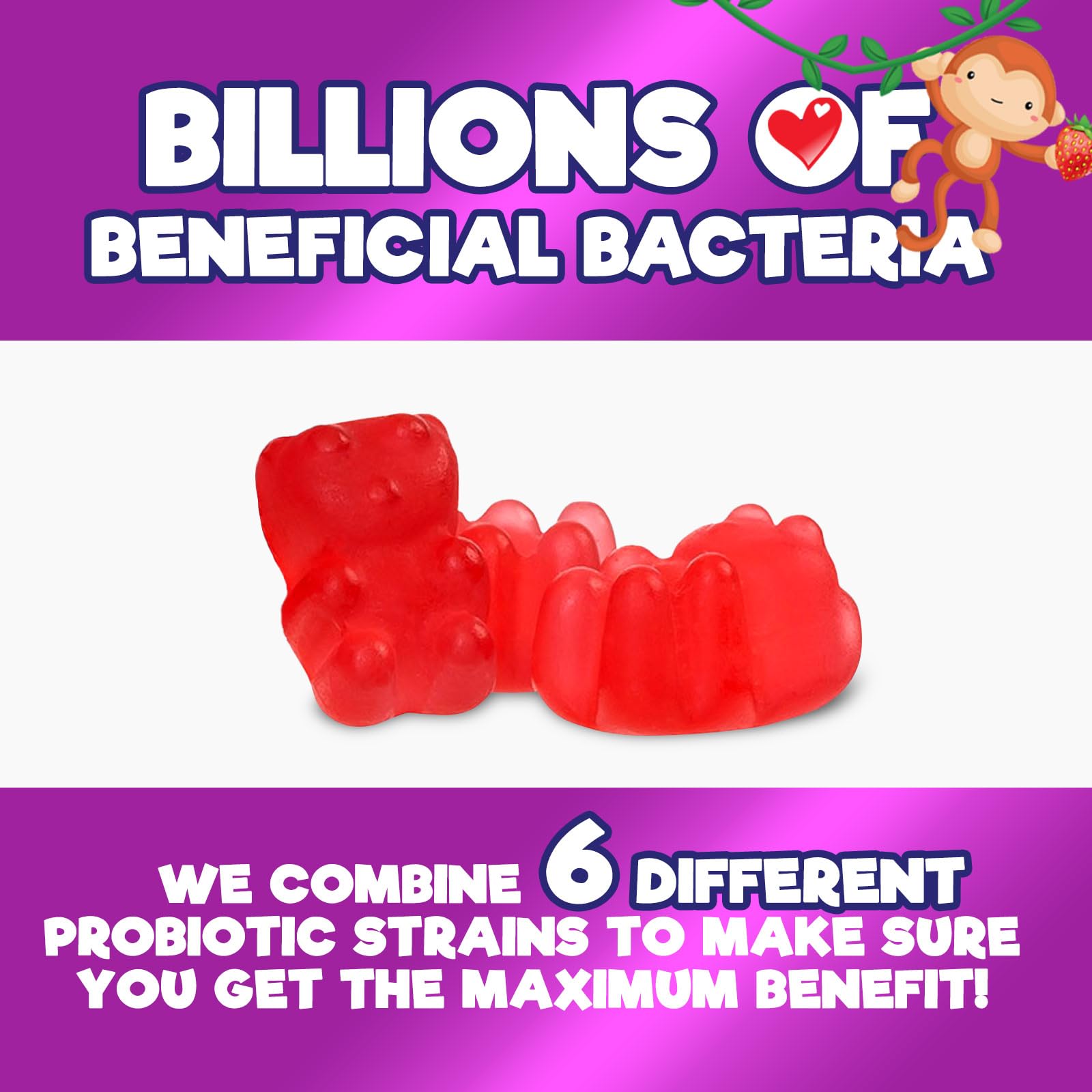 Nature's Nutrition Probiotico para niños sin soja ni lácteos, opción segura para alérgicos.