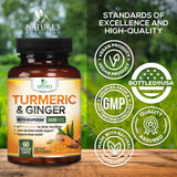 Nature's Nutrition raíz curcuma aroma natural y fibras orgánicas