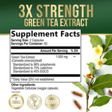 Nature's Nutrition cápsulas de té verde, opción práctica para dosis diarias.