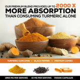 Nature's Nutrition combinación cúrcuma y pimienta para absorción superior
