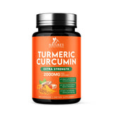 Nature's Nutrition Turmeric Curcumin, botella de 360 cápsulas para uso diario.