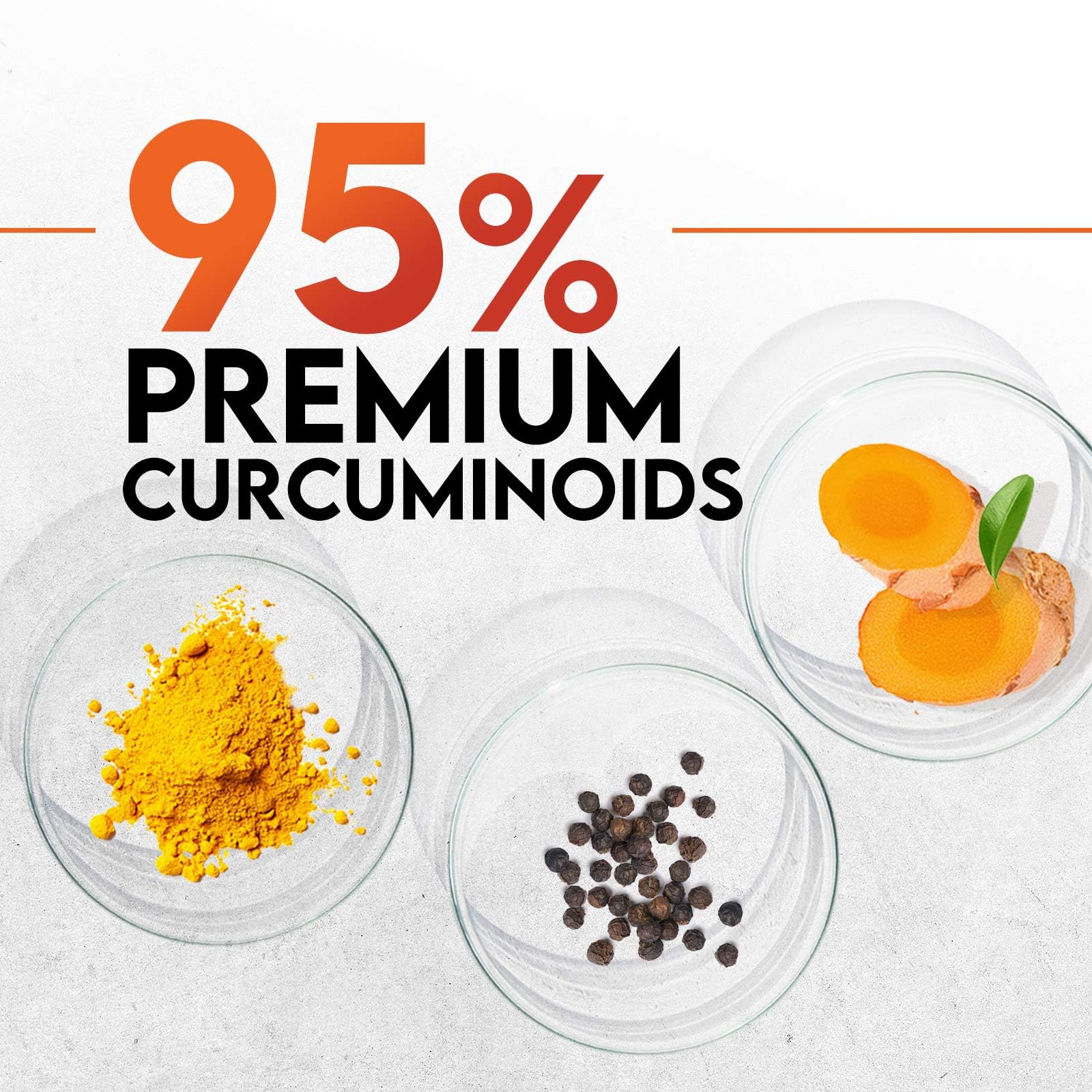 Nature's Nutrition Turmeric Curcumin, elaborado en Estados Unidos.