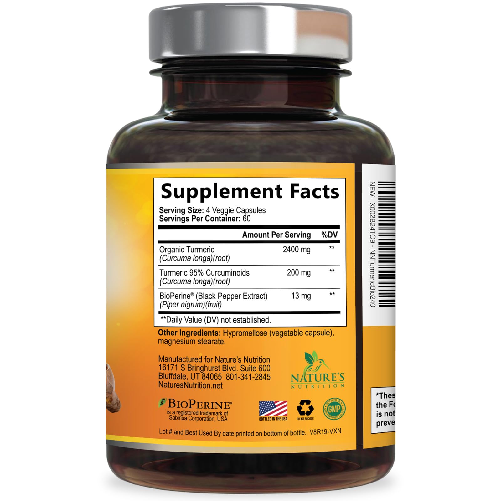 Nature's Nutrition uso diario para bienestar articular suave