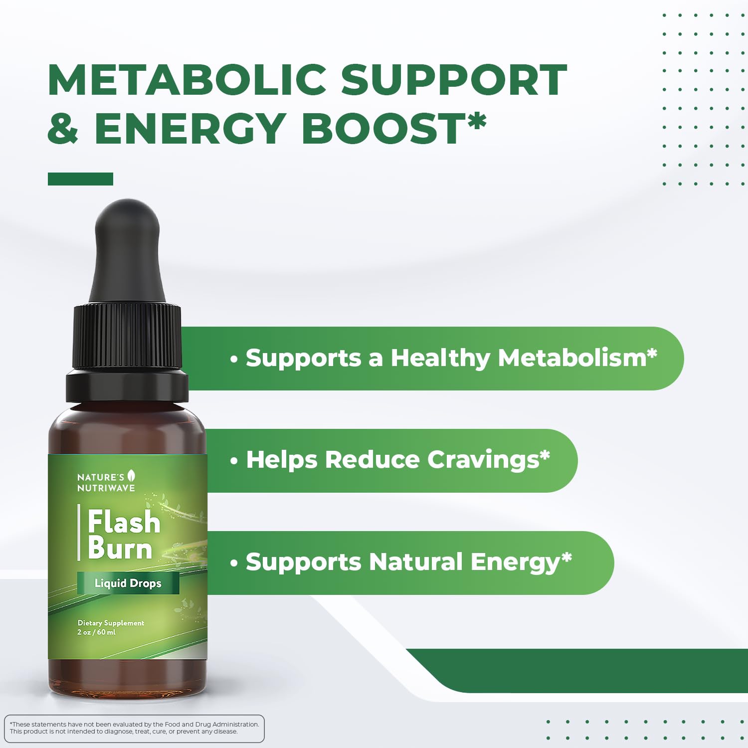 Nature’s NutriWave Flash Burn: botella 2oz lista para uso diario