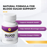 Nature’s NutriWave GlucoShield Pro: cápsulas visibles para consumo natural sin estimulantes