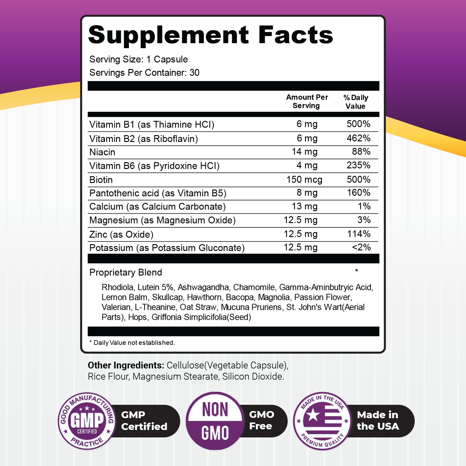 Nature’s NutriWave GlucoShield Pro: etiqueta clara y calidad certificada GMP