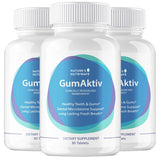 GumAktiv equilibra la boca en primer plano para sonrisa más fresca.
