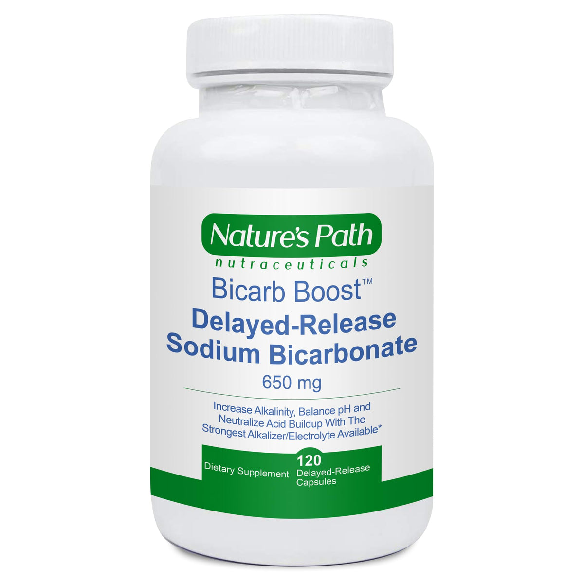 NATURE'S PATH NUTRACEUTICALS bicarbonato de sodio 650 mg, tableta: liberación gradual para hidratación diaria.