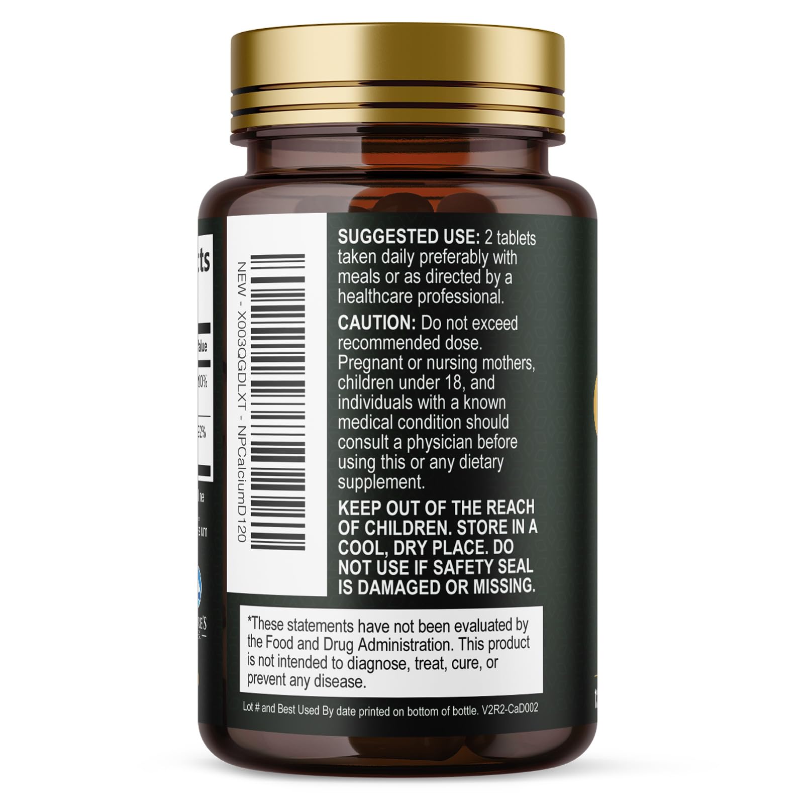 Nature's Peak Calcio 1200 sello de calidad, confianza certificada.