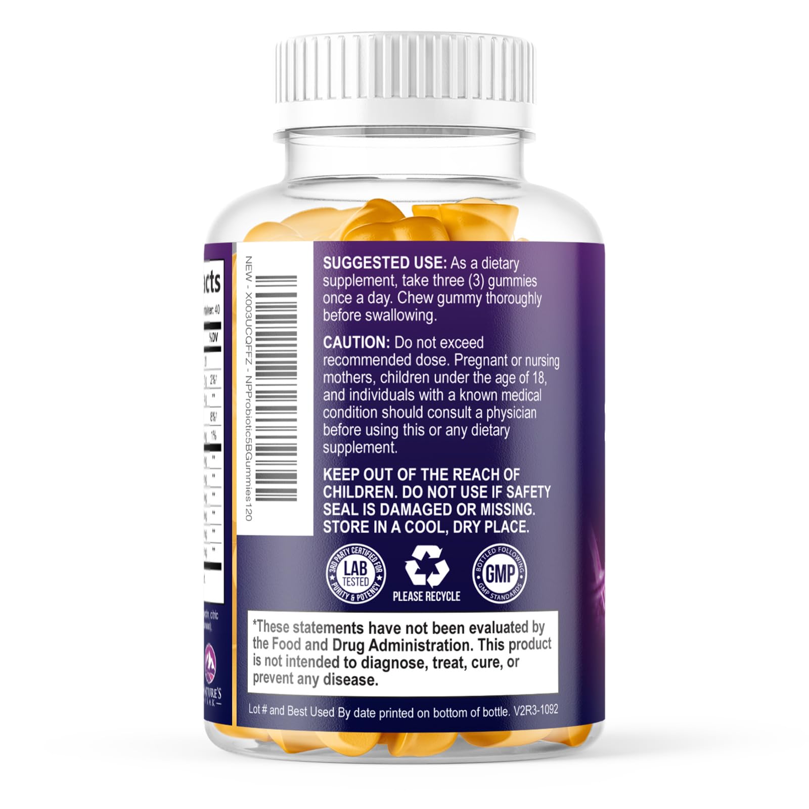 Equilibrio digestivo potencial con Nature's Peak, apoyo diario.