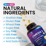 Nature's Peak Omega3 botella; presentación limpia que apoya hábitos diarios.