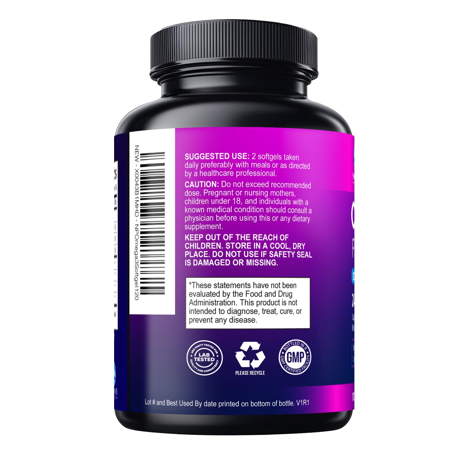 Cápsulas suaves fáciles de tragar de Nature's Peak Omega-3.