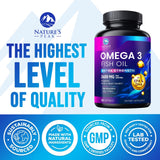 Etiqueta Clean Label de Nature's Peak Omega-3 para confianza.