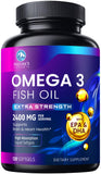 Nature's Peak Omega-3 triple fuerza cápsulas suaves para uso diario.