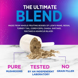 Nature's Peak shiitake maitake cola-de-pavo mezcla para apoyo inmune.