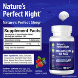 Tableta disolución rápida Nature's Perfect Night para uso nocturno