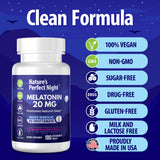 Nature's Perfect Night alta potencia 20mg, solución rápida para inquietudes nocturnas