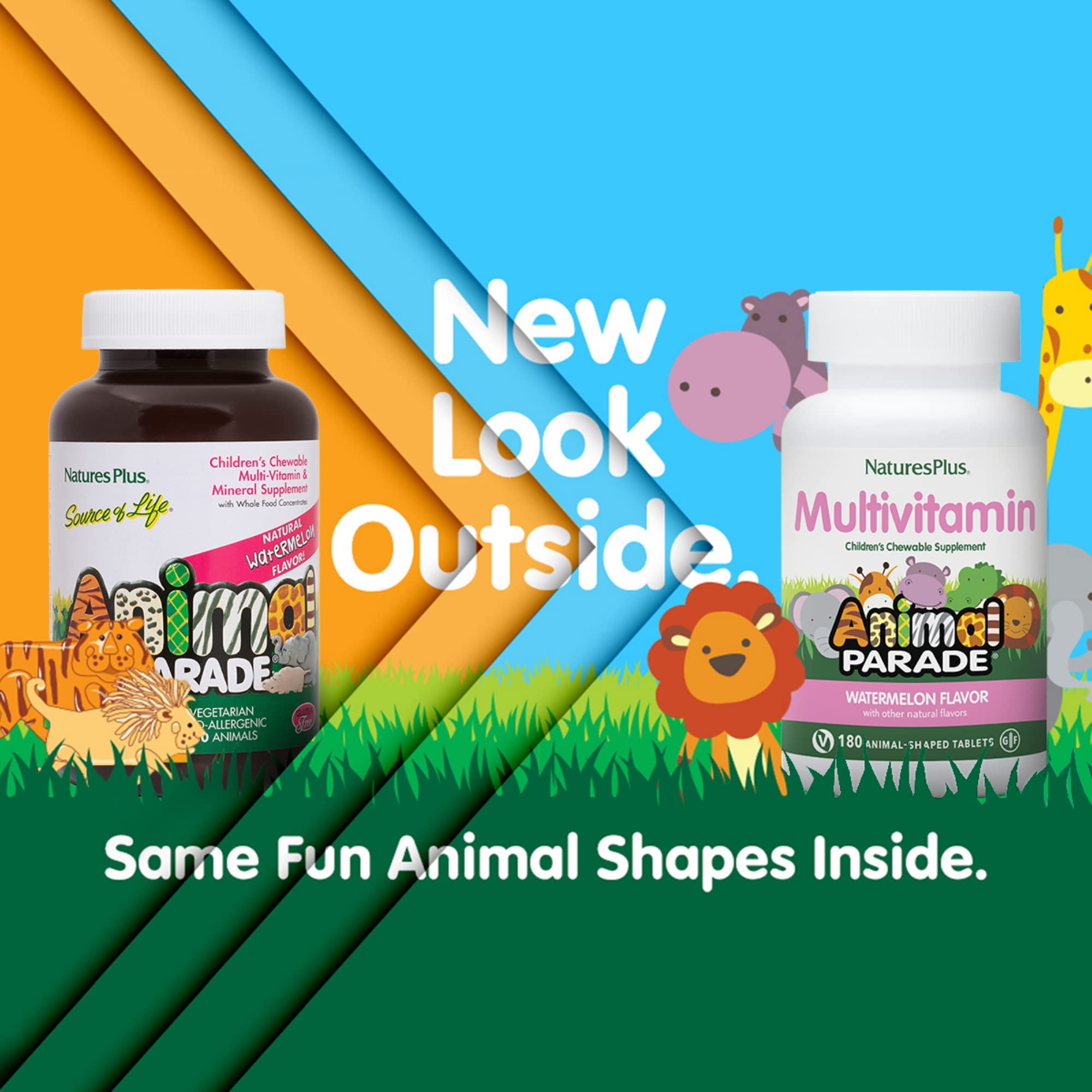 Animal Parade de Natures Plus, figuras de animales masticables para niños