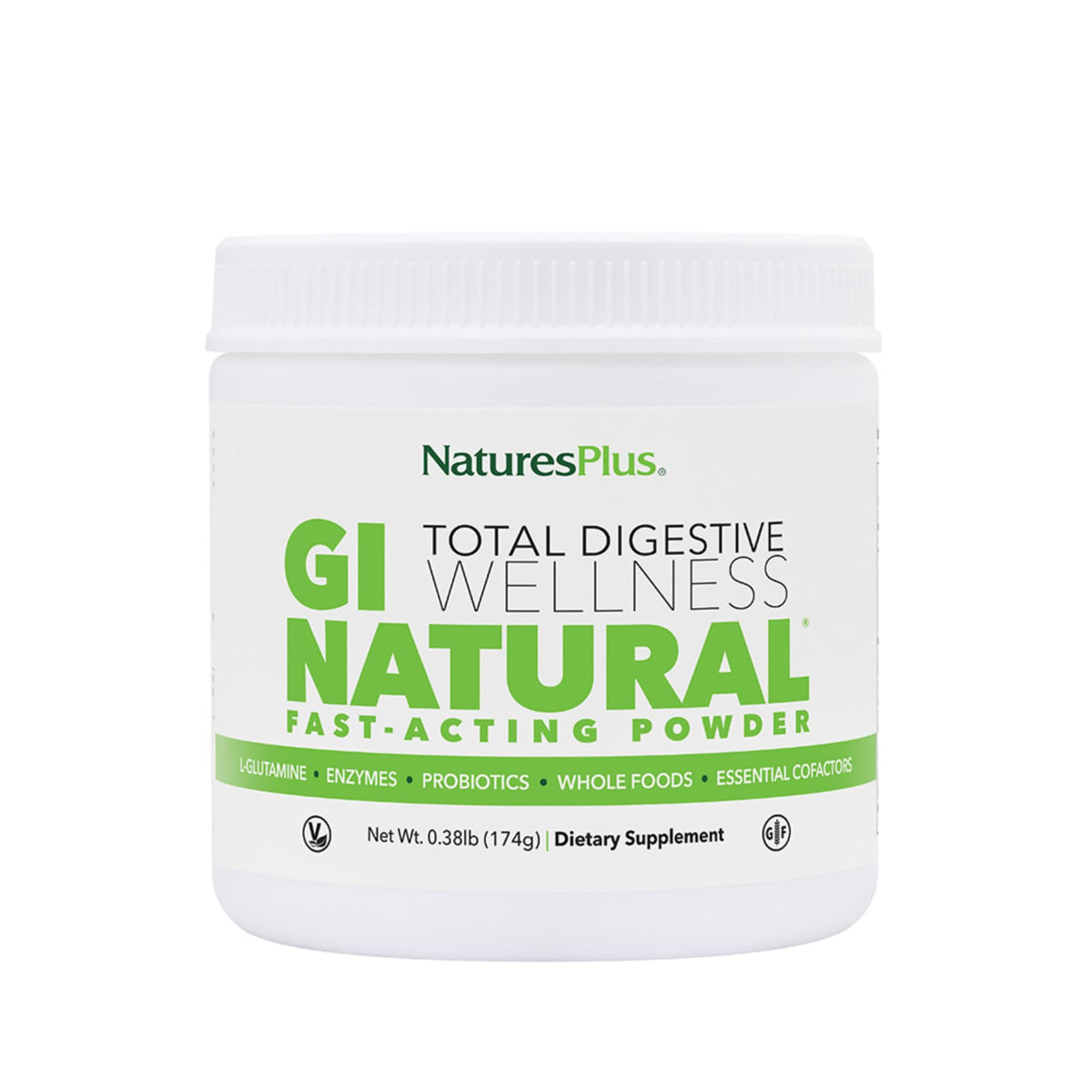 Nature's Plus GI Natural botella digestiva para bienestar intestinal diario