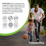 Nature's Plus Organic Paleo Protein estilo de vida smoothie, perfecto para desayunos energéticos