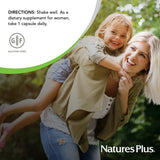 Nature's Plus Probiotico Natural para Mujeres frasco: envase práctico para uso diario.