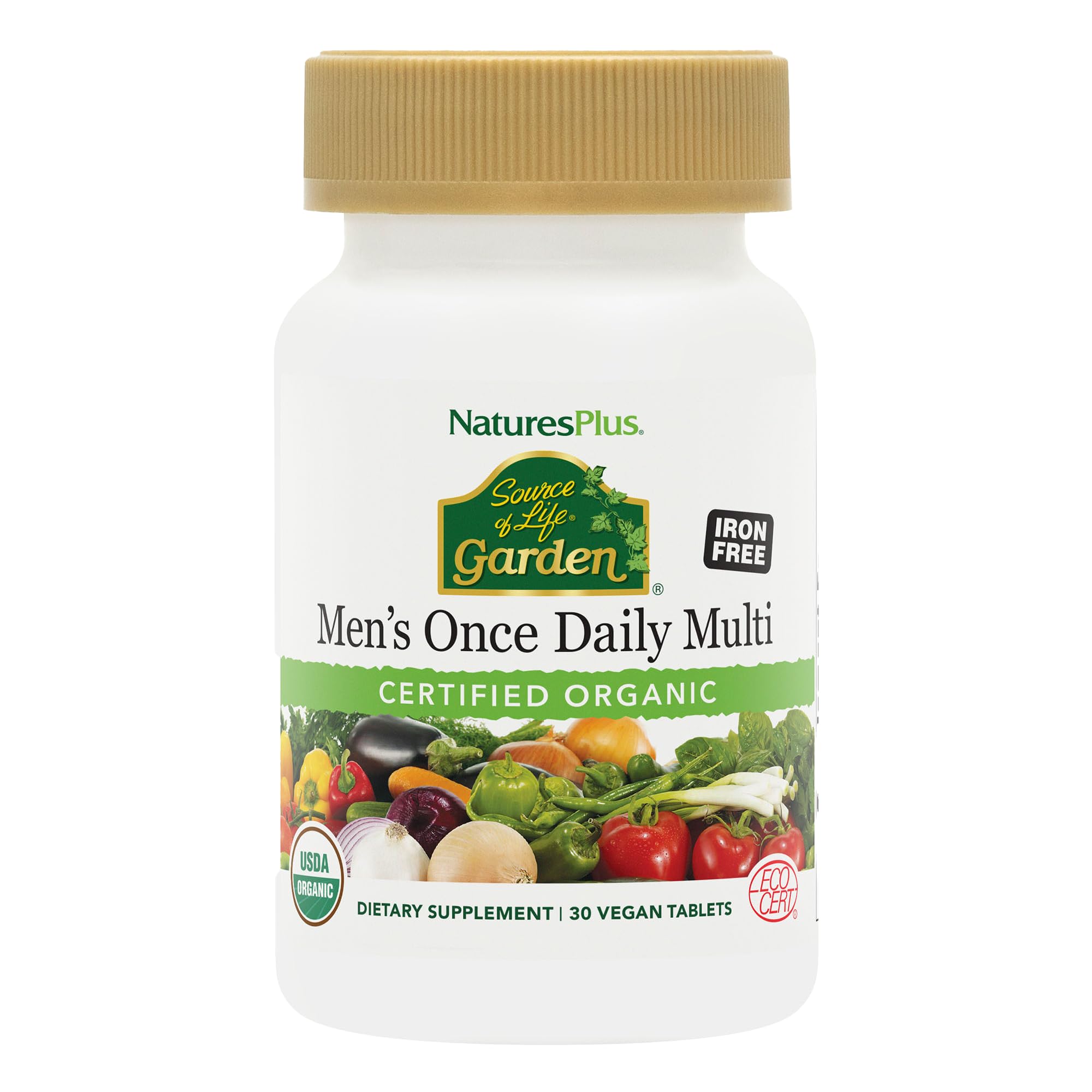 Nature's Plus Source of Life Garden tableta diaria para hombres y energía sostenida