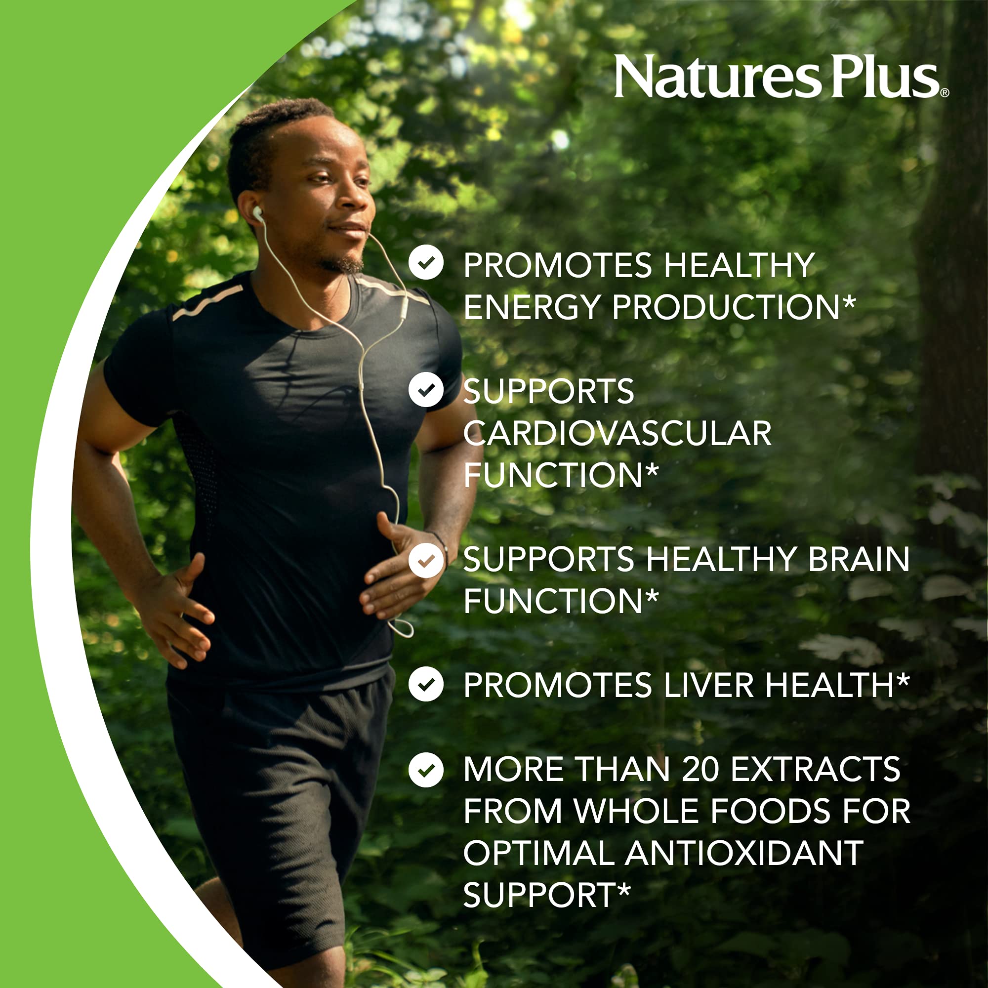 Fórmula orgánica y vegana de Nature's Plus B-Complejo para hábitos saludables