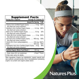 Tomar dos cápsulas diarias de Nature's Plus B-Complejo para apoyo energético