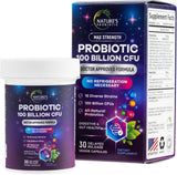 Nature's Probiotic cápsulas 100b-cfu, apoyo digestivo diario