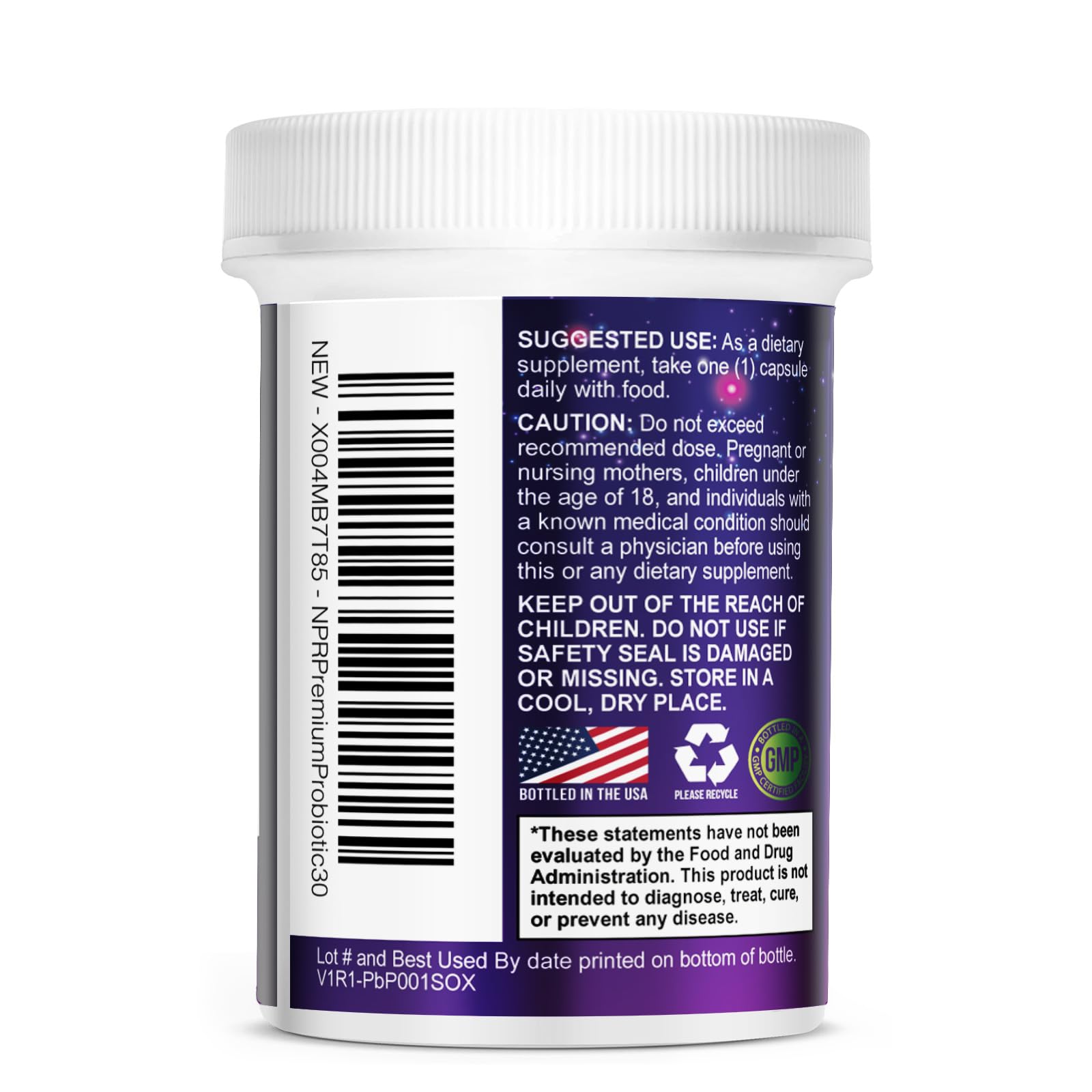 Nature's Probiotic ayuda con gases y estreñimiento ocasional