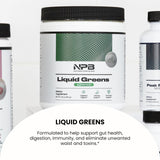 Nature's Pure Blend ingredientes clave y superalimentos visibles en la composición.