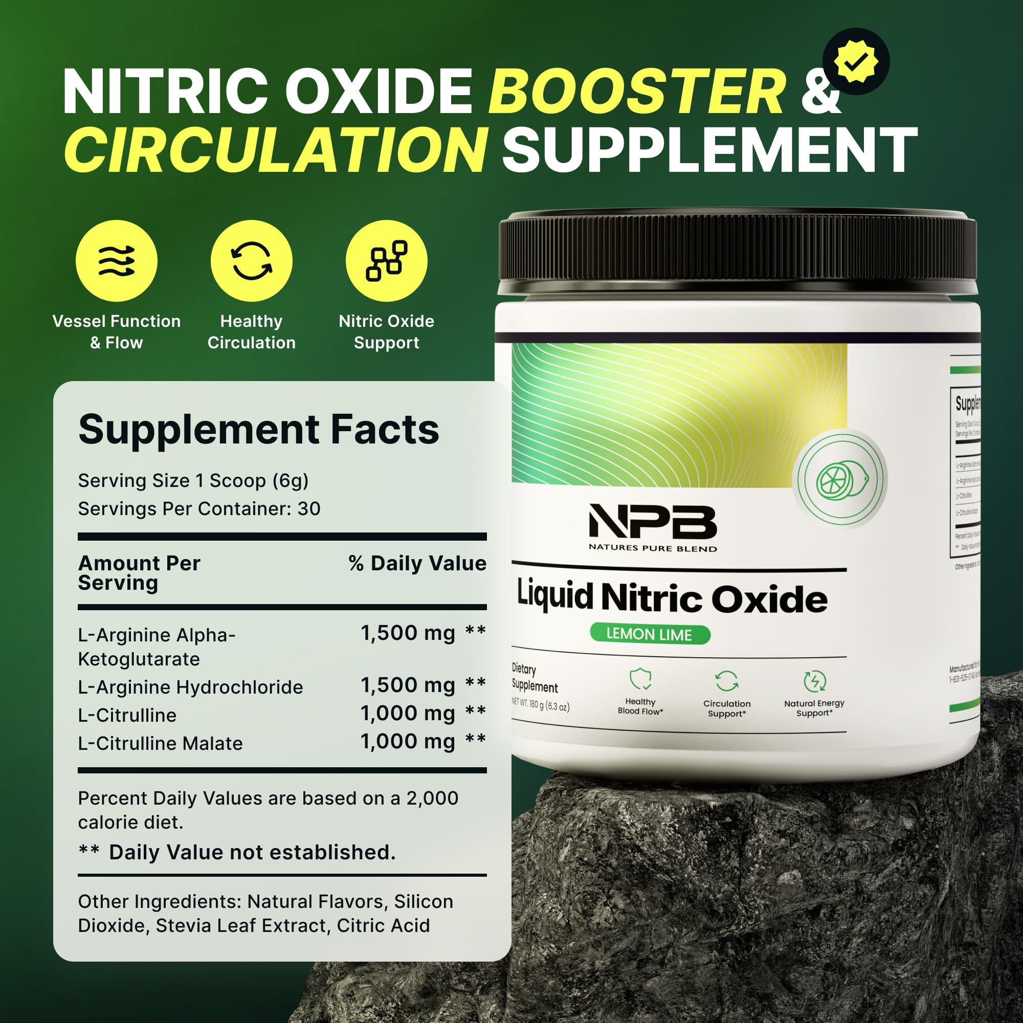 Nature's Pure Blend preentrenamiento: impulso suave de energía.