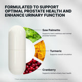 Nature's Pure Blend Prostate Flow: envase de 90 cápsulas para uso diario.