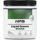 Nature's Pure Blend Super Greens, polvo verde equilibrado, ideal para comenzar el día con energía.