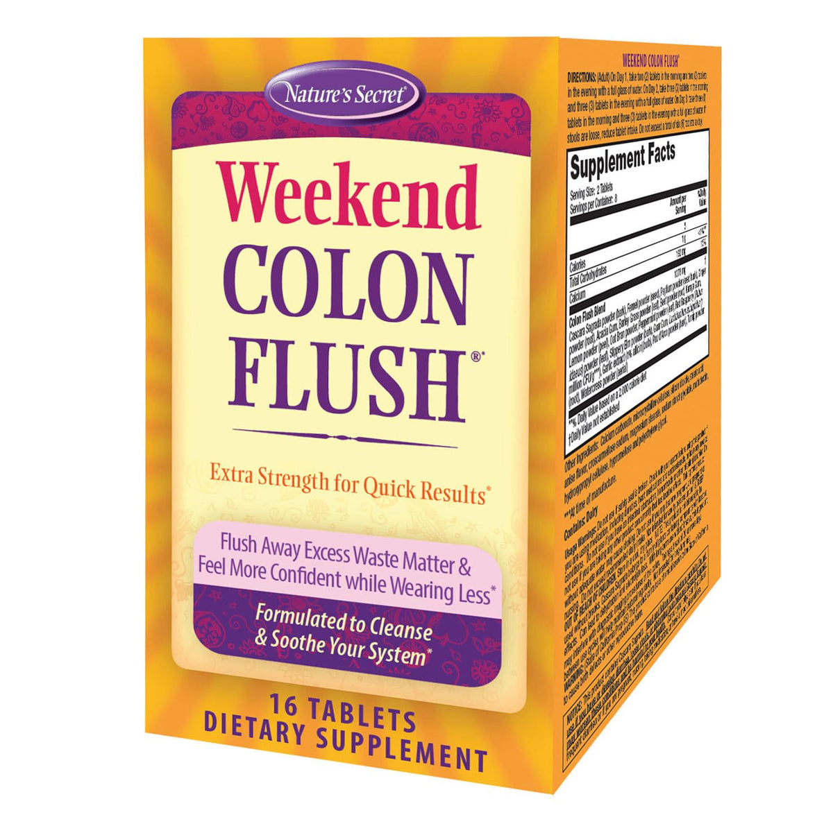 Nature's Secret fin de semana: cápsulas para limpieza de colon
