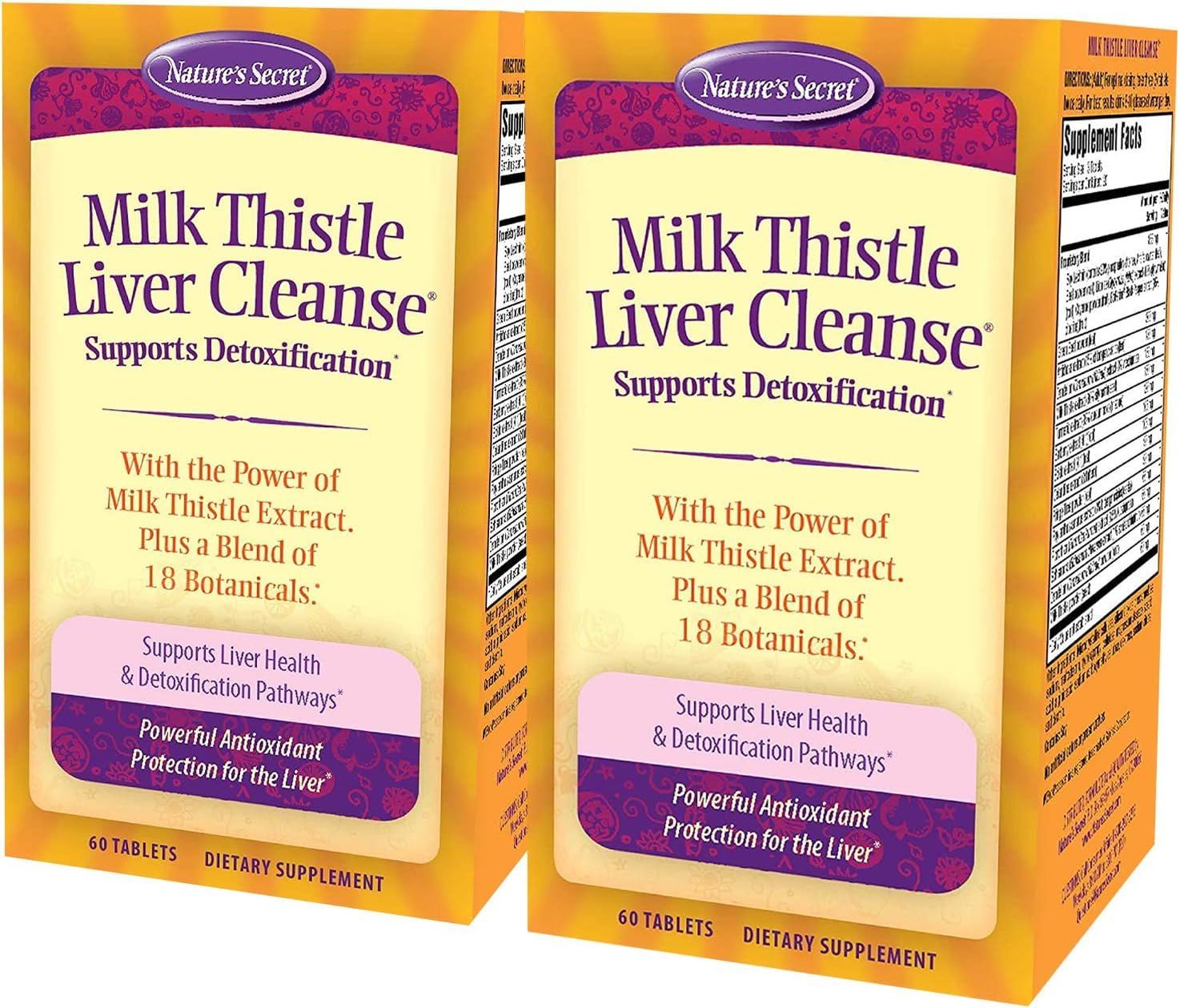 Nature's Secret Milk Thistle Liver Cleanse, botella visible, apoya la función hepática diaria