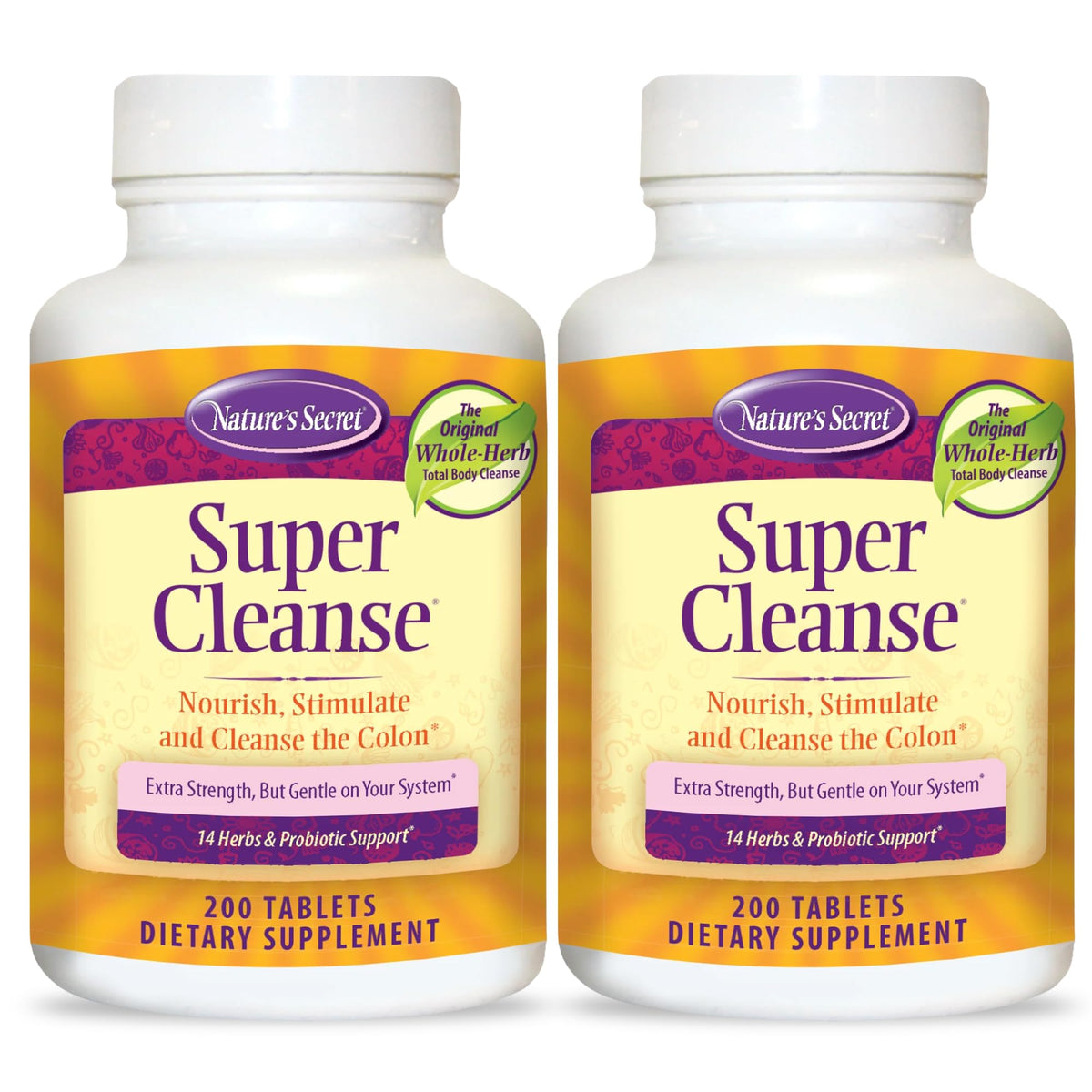 Nature's Secret Super Cleanse: bote de cápsulas para apoyo digestivo suave