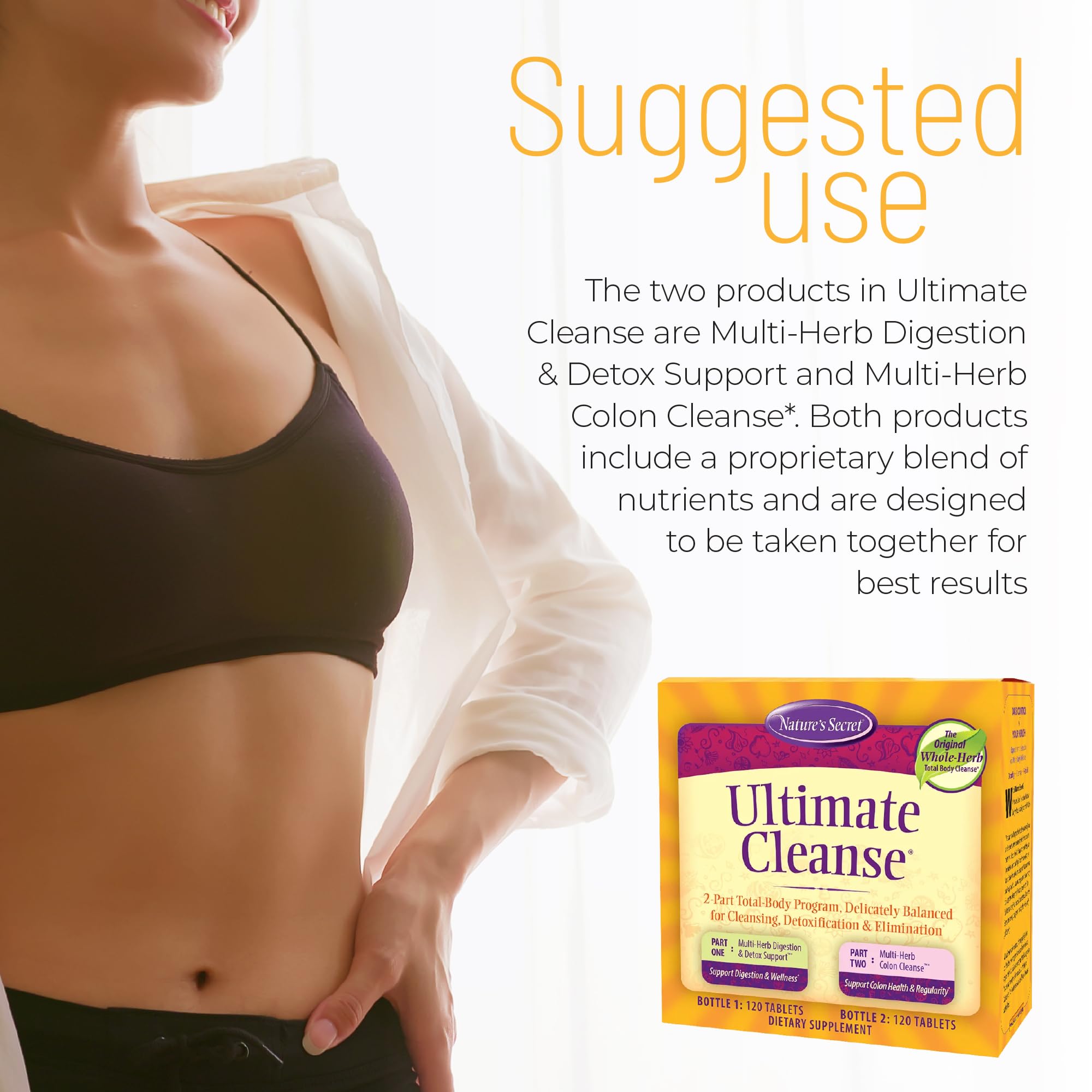 Nature's Secret Ultimate Cleanse: limpieza del colon para favorecer movimientos intestinales.