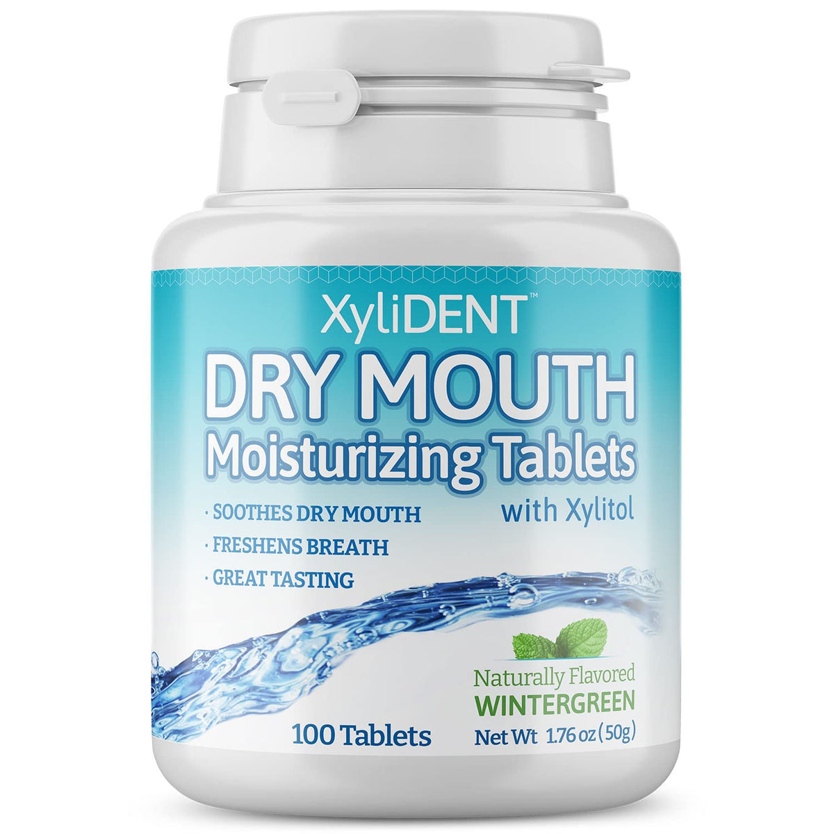 Nature's Stance XyliDENT tableta para boca seca, estimula la saliva y refresca el aliento.