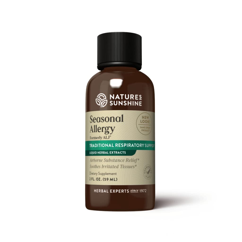Nature's Sunshine Alergia Estacional: botella para apoyo al sistema respiratorio.