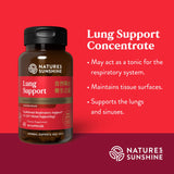 Nature's Sunshine botella: cápsulas fáciles de tragar para apoyo pulmonar.