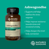 Nature's Sunshine Ashwagandha ingredientes: ingredientes naturales para un estilo de vida equilibrado.